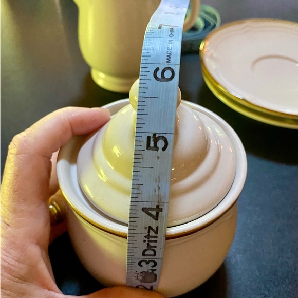 🔥Design Two Stoneware Saucers (2) with Sugar & Cream Set - Japan🔥 - Picture 10 of 11